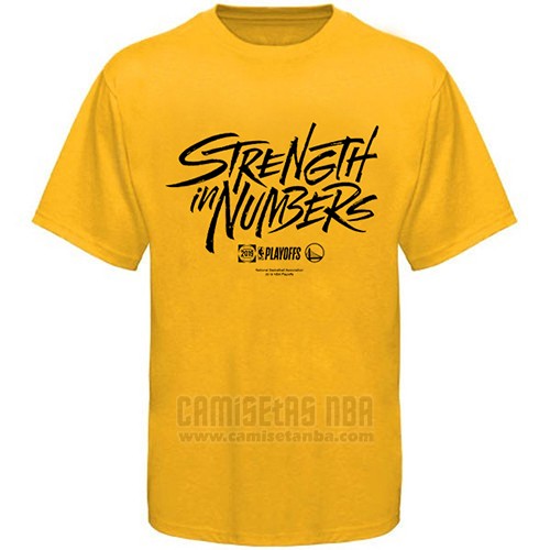 Camiseta Manga Corta Golden State Warriors Amarillo